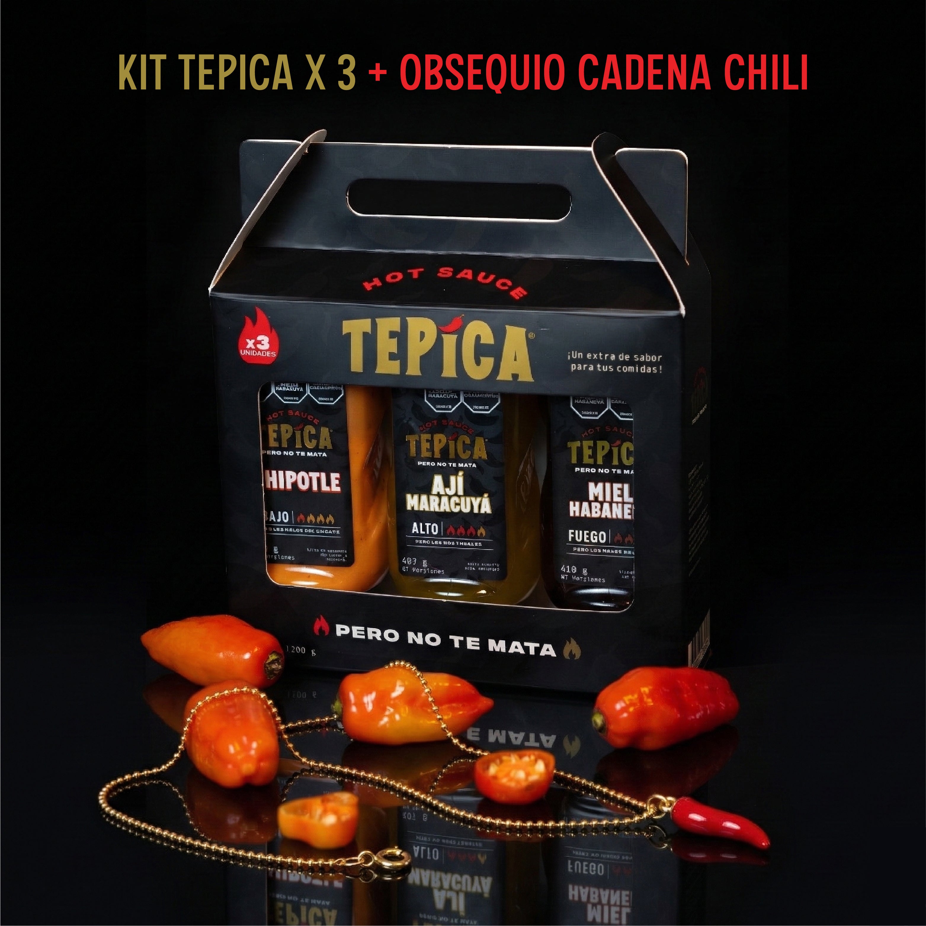 Kit TEPICA x 3 + OBSEQUIO CADENAE